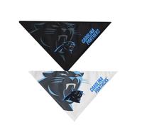 Littlearth Juego de bandana unisex para mascotas adultas, Carolina Panthers Home and Away de la NFL, con los colores del equipo, talla M