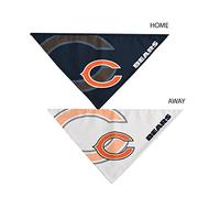 Littlearth Juego de bandana unisex para mascotas adultas, Chicago Bears Home and Away de la NFL, con los colores del equipo, talla M