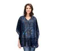 Littlearth Mujeres Adultas NFL Mega Caftan, Negro, Talla Única