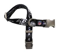 Littlearth NFL Baltimore Ravens NFL Premium Collar para Mascotas | Collar de Metal Duradero para Mascotas, Color del Equipo, pequeño