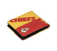 Littlearth NFL Billetera Doble, Hombre, NFL Kansas City Chiefs Cartera Plegable, 300903-CHIE, Color del Equipo., 4” H x 5" W x 1” D