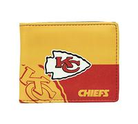 Littlearth NFL Billetera Doble, Hombre, NFL Kansas City Chiefs Cartera Plegable, 300903-CHIE, Color del Equipo., 4” H x 5" W x 1” D