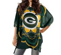 Littlearth NFL Green Bay Packers Caftan Flower, Team Color, 32" x 42"