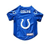 Littlearth NFL Indianapolis Colts NFL Indianapolis Colts - Camiseta Deportiva diseñada para Perros y Gatos, Tela elástica, Color del Equipo, Grande (320156-COLT-L-1)