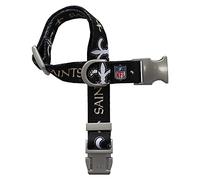 Littlearth NFL New Orleans Saints - Collar prémium para mascotas, color del equipo, talla M