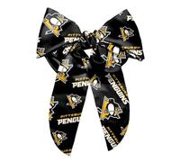 Littlearth NHL Pittsburgh Penguins - Pinza para el pelo con lazo grande