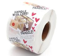Littlefa 1.5” I’m Fragile with Box Design Stickers, Thank You Stickers,Bakeries Stickers,Handmade Stickers,Small Business Stickers, Envelopes Stickers, Gift Bags Packaging 500 PCS