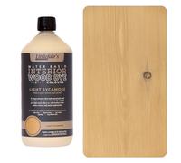 Littlefair's Tinte para Madera 1ltr - Acabado Premium, Fácil de Usar y Limpiar Tinte Madera - Basado en Agua, Seguro y Ecológico - Disponible en Muchos Colores - Color: Sicómoro claro