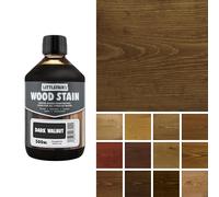 Littlefair's Tinte para Madera 500ml - Acabado Premium, Fácil de Usar y Limpiar Tinte Madera - Basado en Agua, Seguro y Ecológico - Disponible en Muchos Colores - Color: Nogal oscuro