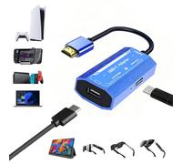 Littlefixer Adaptador HDMI a USB-C Plug & Play (4K @ 60Hz), compatible con gafas XREAL/Rayneo Air AR para Steam Deck, ROG Ally, PS5/4, Switch2/1, ordenador portátil, monitor portátil (HDMI)