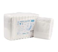 LittleForBig 5500-5800 ml Pañal Adulto 10 Piezas - ABDry Blanco Pañales (M)