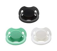 Littleforbig ABDL Bigshield Generación 2 chupete tamaño adulto bebé chupete para bebés adultos 3 Paci Pack - Negro Blanco Verde