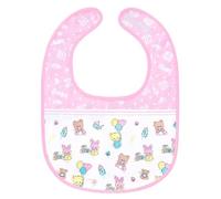 LittleForBig Babero de algodón impermeable para adultos con cierre de velcro ajustable, babero para adultos, Baby Cuties