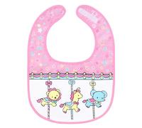LittleForBig Babero impreso Babydoll de algodón impermeable para adultos con cierre de velcro ajustable - Pequeño Circus Babero para Adultos