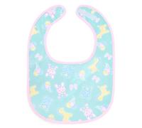 LittleForBig Babero para adultos con estampado de Babydoll impermeable sedoso con cierre de velcro ajustable - Babero de bebé totalmente impreso para adultos, Desfile de bebé estampado completo