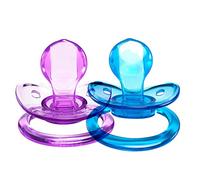 LittleForBig Bigshield Generation-1 Tamaño Adulto Chupete Set de Candy Gloss - conjunto azul y morado