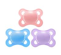 LittleForBig Bigshield Generation-3 tamaño adulto Chupete 3 Paci Pack - Azul Rosa Púrpura
