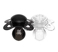 LittleForBig Bigshield Generation-3 tamaño adulto Chupete Candy Gloss 2 Paci Pack - Conjunto negro y cristal