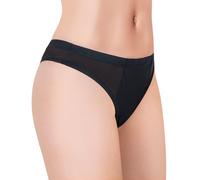 LittleForBig Bragas Brasilianas de Tucking con Banda delgada, Transpirable, Gaff Cheeky, Lisas, Sedosas, Ocultar Gaff, Slip Moldeador para Crossdresser e Individuos Transgénero, Negro , L