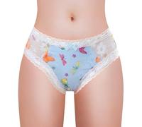 LittleForBig Bragas unisex Hipster Calabaza Halloween Patrón Malla Shaping Tucking Gaff Bragas para mariquitas Crossdresser Transgénero Individuos, azul, M