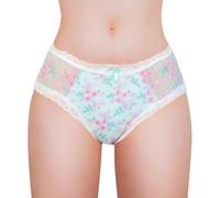 LittleForBig Bragas unisex hipster con patrón de codo de malla moldeadora para mariquitas crossdresser transgénero, verde, XL