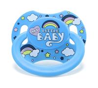 LittleForBig Chupete grande de la Generación II impreso, tamaño adulto, diseño de My Little Baby, color azul