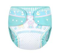 LittleForBig Cubierta De Pañal Adulto Impermeable Reutilizable Ajustable Lavable - Baby Parade Azul S