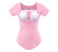 LittleForBig Mameluco de algodón, pijama, body clásico Lolita, rosa, S