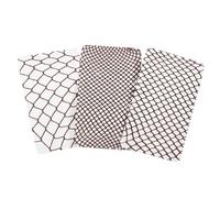 LittleForBig Medias de malla de cintura alta con diseño de red, 3 pares, marrón, Altoa única