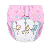 LittleForBig Pañal de tela impermeable lavable ajustable reutilizable para adultos, talla única - circo pequeño