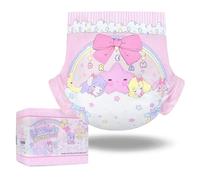 LittleForBig Pañal para adultos ultra absorbente de 7000 ml ajustable con en la parte trasera de tela, 10 unidades, Fairy Littles in Dreamland (XL)
