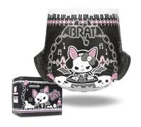 LittleForBig Pañales estampados para adultos ultra absorbentes, 7000 ml, 10 unidades, mocoso gótico (M)