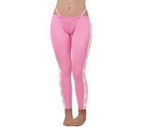 LittleForBig Pantalones de yoga unisex de seda suave Y2K tanga Sissy - Athletic Stripe, Rosa., XL