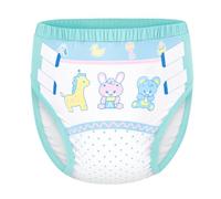 LittleForBig Ropa interior suave y sedosa, cómoda, lavable, reutilizable, pantalones de entrenamiento para adultos, color verde, talla M