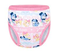LittleForBig Ropa interior suave y sedosa Pantalones de entrenamiento cómodos lavables reutilizables para adultos - Puppy Love Little Blue S