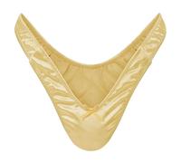 LittleForBig Tanga Tuck Gaff Bóxer de liguero sedoso y oculto con forma de gancho para crossdressers e individuos transgénero, dorado, XS