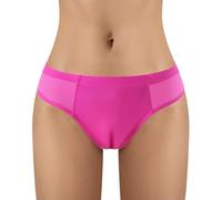 LittleForBig Tucking Gaff Bragas brasileñas Cheeky Bragas de malla suave Dedo de camello sedoso Ocultar Gaff Shaping Tanga Slip para Crossdresser Personas Transgénero, magenta, 3XL