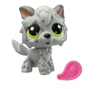Littlest Pet Shop: Figura de Juguete, 7ª generación, Serie 3 - Perro lobo 148