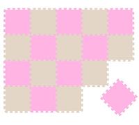 LittleTom 18 Piezas Alfombra Bebé Desde el Primer Mes - 30x30 Colchoneta de Espuma EVA Acolchada - Superficie Puzzle Antideslizante para Niños Pequeños - Suelo Protector para la Habitación Infantil