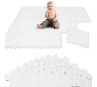 LittleTom 18 Piezas Alfombra Bebé Desde el Primer Mes - 30x30 Colchoneta de Espuma EVA Acolchada - Superficie Puzzle Antideslizante para Niños Pequeños - Suelo Protector para la Habitación Infantil