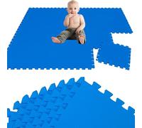 LittleTom 18 Piezas Alfombra Bebé Desde el Primer Mes - 30x30 Colchoneta de Espuma EVA Acolchada - Superficie Puzzle Antideslizante para Niños Pequeños - Suelo Protector para la Habitación Infantil