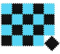 LittleTom 18 Piezas Alfombra Bebé Desde el Primer Mes - 30x30 Colchoneta de Espuma EVA Acolchada - Superficie Puzzle Antideslizante para Niños Pequeños - Suelo Protector para la Habitación Infantil