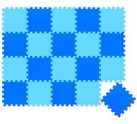 LittleTom 18 Piezas Alfombra Bebé Desde el Primer Mes - 30x30 Colchoneta de Espuma EVA Acolchada - Superficie Puzzle Antideslizante para Niños Pequeños - Suelo Protector para la Habitación Infantil