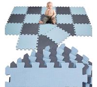 LittleTom 18 Piezas Alfombra Bebé Desde el Primer Mes - 30x30 Colchoneta de Espuma EVA Acolchada - Superficie Puzzle Antideslizante para Niños Pequeños - Suelo Protector para la Habitación Infantil