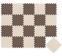 LittleTom 18 Piezas Alfombra Bebé Desde el Primer Mes - 30x30 Colchoneta de Espuma EVA Acolchada - Superficie Puzzle Antideslizante para Niños Pequeños - Suelo Protector para la Habitación Infantil