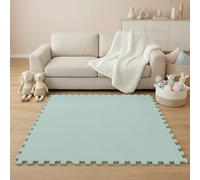 LittleTom 18 Piezas Alfombra Bebé Desde el Primer Mes - 30x30 Colchoneta de Espuma EVA Acolchada - Superficie Puzzle Antideslizante para Niños Pequeños - Suelo Protector para la Habitación Infantil