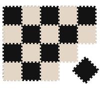 LittleTom 18 Piezas Alfombra Bebé Desde el Primer Mes - 30x30 Colchoneta de Espuma EVA Acolchada - Superficie Puzzle Antideslizante para Niños Pequeños - Suelo Protector para la Habitación Infantil