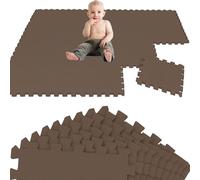 LittleTom 18 Piezas Alfombra Bebé Desde el Primer Mes - 30x30 Colchoneta de Espuma EVA Acolchada - Superficie Puzzle Antideslizante para Niños Pequeños - Suelo Protector para la Habitación Infantil