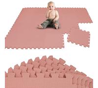 LittleTom 18 Piezas Alfombra Bebé Desde el Primer Mes - 30x30 Colchoneta Suelo - Puzzle Acolchada Plegable Infantil - Foam Para Niños