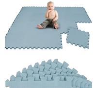 LittleTom 18 Piezas Alfombra Puzzle Bebé desde el Primer Mes - 30x30 Colchoneta Suelo Acolchada Plegable - Foam Infantil para Niños
